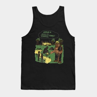 Leave a Cold Trail Funny Bear Tank Top